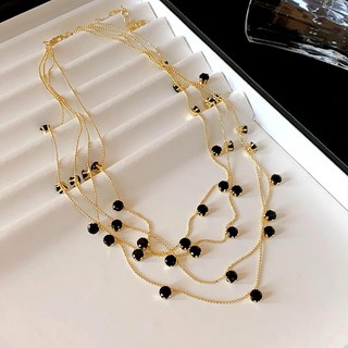 Châu Âu và Mỹ zircon tròn nhiều lớp vòng cổ cảm giác cao cấp nhẹ sang trọng hình học xương đòn chuỗi cổ điển cá tính thời trang bán buôn