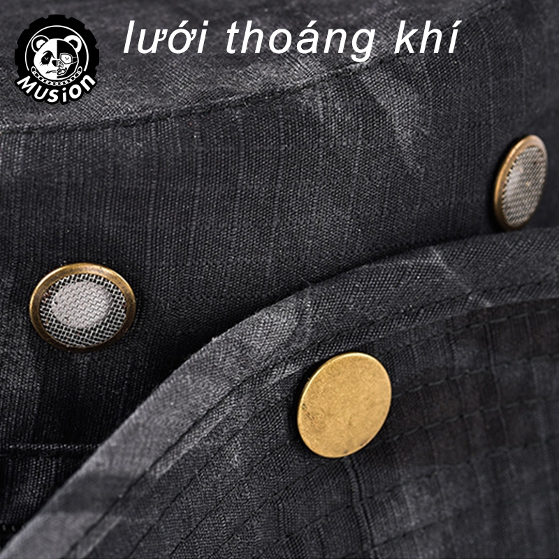 Musion Boonie Mũ Chống Nắng Mũ Câu Cá Thoáng Khí Người Cá Ngoài Trời Quân Sự