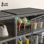 Tủ Đựng Giày Màu Đen 🔥ANTBOX 2 Hàng 10 Lớp 40 Đôi Lắp Đặt Di Động Có Thể Xếp Chồng Lên Nhau Ổn Định Mạnh Mẽ Giá Để Giày Cửa Từ Tính (Có Bánh Xe) — ảnh 5