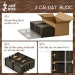Tủ Đựng Giày Màu Đen 🔥ANTBOX 2 Hàng 10 Lớp 40 Đôi Lắp Đặt Di Động Có Thể Xếp Chồng Lên Nhau Ổn Định Mạnh Mẽ Giá Để Giày Cửa Từ Tính (Có Bánh Xe) — ảnh 6