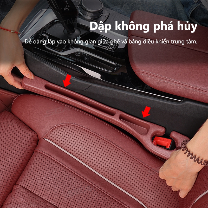 Nút Bịt Khe Hở Ghế Ngồi Xe Hơi SEAMETAL Ghế Ô Tô Khoảng Cách Phụ Dải Ghế Linh Hoạt Bên Đường May Chống Rò Rỉ Cắm