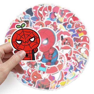 56 CÁI Marvel Phim Hoạt Hình Người Nhện Miếng Dán Chống Thấm Nước Có Thể Tháo Rời Điện Thoại Di Động Hành Lý Miếng Dán Laptop