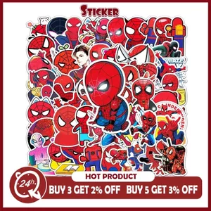 56 CÁI Marvel Phim Hoạt Hình Người Nhện Miếng Dán Chống Thấm Nước Có Thể Tháo Rời Điện Thoại Di Động Hành Lý Miếng Dán Laptop