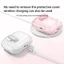 Ốp tai nghe AirPods 4/Pro/Pro 2/2gen trong suốt, thiết kế nhấn mở