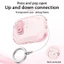 Ốp tai nghe AirPods 4/Pro/Pro 2/2gen trong suốt, thiết kế nhấn mở