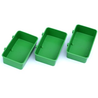 Nhựa Chim Bồn Tắm Vẹt Ăn Tắm Tắm Bát Thức Ăn Cho Chim Có Gương Hộp Tắm Đồ Chơi Chim Lồng Phụ Kiện