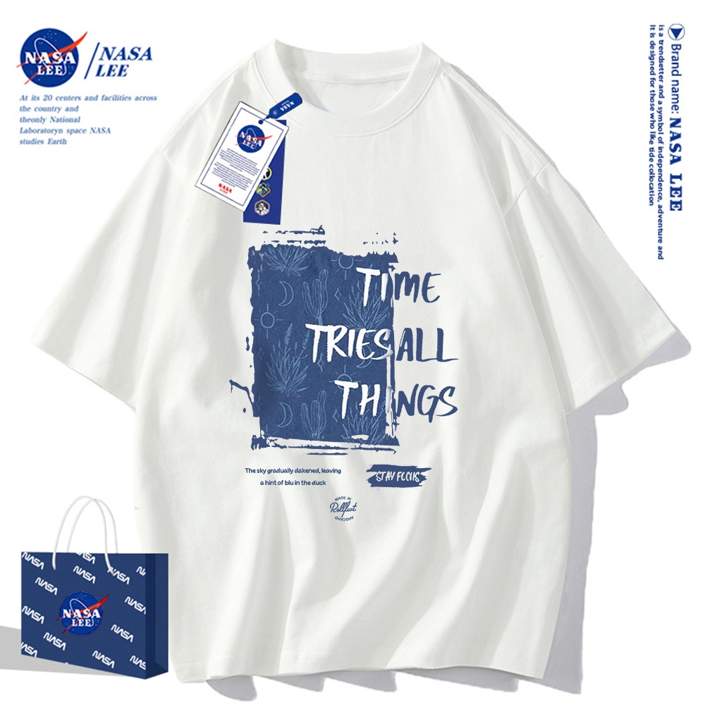 Nasa Khớp Ngắn Tay Nam Nữ Xu Hướng Thời Trang Mùa Hè 2024 Phong Cách Mới Rời Cặp Đôi Nửa Tay