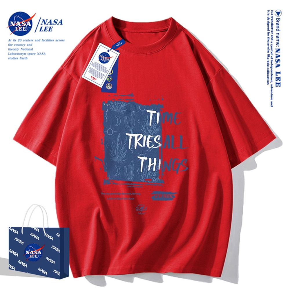 Nasa Khớp Ngắn Tay Nam Nữ Xu Hướng Thời Trang Mùa Hè 2024 Phong Cách Mới Rời Cặp Đôi Nửa Tay