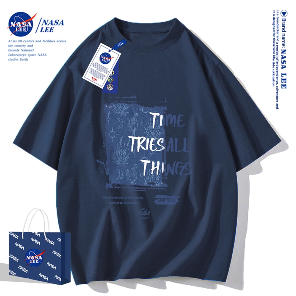 Nasa Khớp Ngắn Tay Nam Nữ Xu Hướng Thời Trang Mùa Hè 2024 Phong Cách Mới Rời Cặp Đôi Nửa Tay