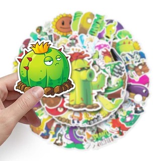 50 cây trò chơi vs. Zombies Miếng Dán Hoạt Hình Graffiti Hành Lý Laptop Chống Thấm Nước Trang Trí Miếng Dán