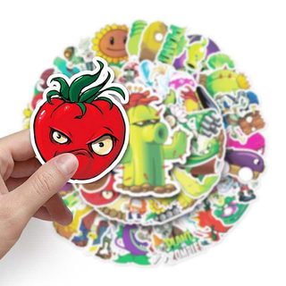 50 cây trò chơi vs. Zombies Miếng Dán Hoạt Hình Graffiti Hành Lý Laptop Chống Thấm Nước Trang Trí Miếng Dán