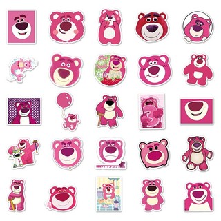 Bộ 50 Disney Dâu Gấu Lotso Miếng Dán Graffiti Hành Lý Laptop Đàn Guitar Quà Tặng Miếng Dán Chống Thấm Nước