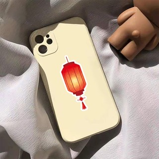 Bộ 50 Đèn Lồng Đỏ Miếng Dán DIY Đàn Guitar Vali Ván Trượt Laptop Điện Thoại Phong Cách Trung Hoa Miếng Dán Đề Can