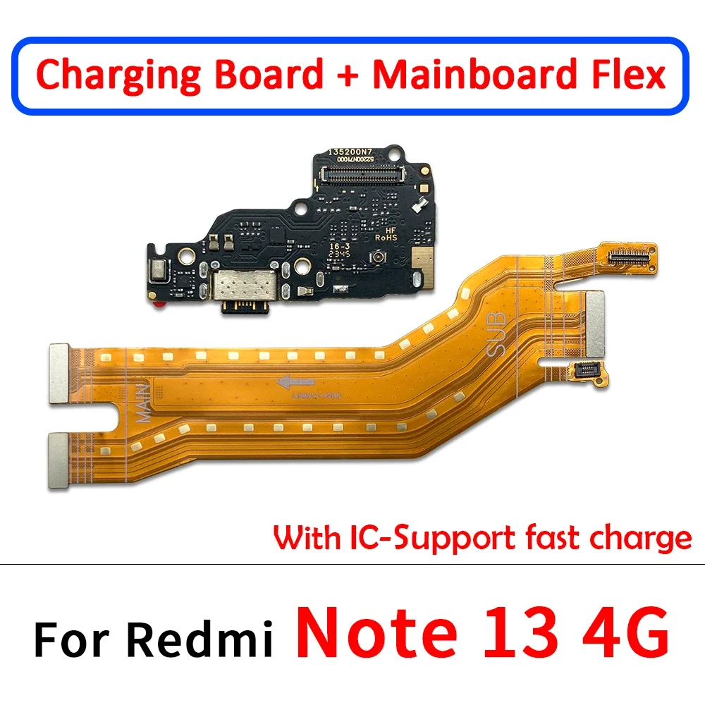 Dành Cho Xiaomi Redmi Note 13 4G USB Bảng Sạc Dock Cổng Kết Nối Cáp Mềm ...