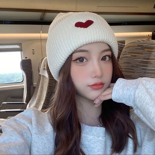Mũ dệt kim ấm áp mùa thu đông dành cho nữ Mũ len thêu thời trang Cặp đôi Beanies