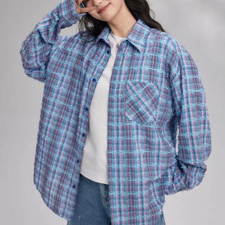Áo sơ mi nam Gksss dài tay Xue Zhiqian dsp hoa hồng thêu dáng rộng giản dị gấp cổ áo áo sơ mi áo khoác