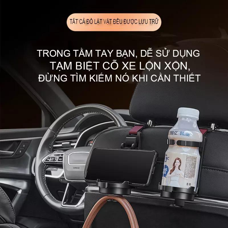 móc treo đồ ô tô SEAMETAL ABS Móc Xe Đa Năng Xe Gắn Ghế Tựa Đầu Móc Điện Thoại Giá Đỡ Cốc Nước Giá Đỡ Phụ Kiện Xe Hơi
