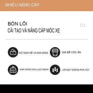 Móc treo đồ sau xe 2in1 - giá treo sau xe kèm để cốc siêu tiện lợi SEAMETAL