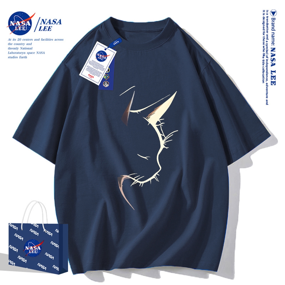 Nasa Khớp Ngắn Tay Nam Nữ Xu Hướng Thời Trang Mùa Hè 2024 Phong Cách Mới Rời Cặp Đôi Nửa Tay