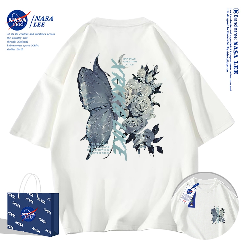 Nasa Khớp Ngắn Tay Nam Nữ Xu Hướng Thời Trang Mùa Hè 2024 Phong Cách Mới Rời Cặp Đôi Nửa Tay