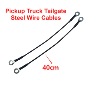 Dây đeo hỗ trợ cáp thép 40cm cho đuôi xe bán tải, dây cáp đa năng