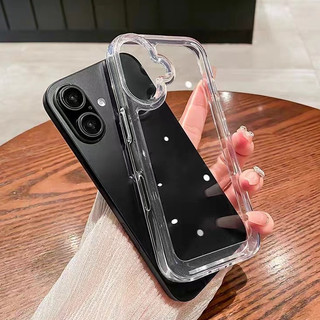 Ốp Điện Thoại Vỏ Cứng Acrylic Chống Sốc Trong Suốt Pha Lê Nút Độc Lập Vỏ Điện Thoại Cho iPhone 16 Pro Max 15 14 13 12 11 Pro Max