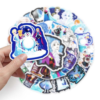 Bộ 50 Disney Frozen Anna Elsa Phim Dán Laptop Xe Máy Dễ Thương Kawaii Hoạt Hình Miếng Dán Đồ Chơi