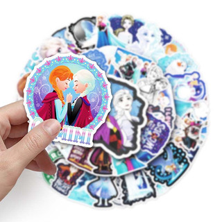 Bộ 50 Disney Frozen Anna Elsa Phim Dán Laptop Xe Máy Dễ Thương Kawaii Hoạt Hình Miếng Dán Đồ Chơi