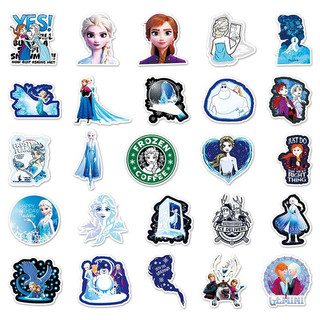 Bộ 50 Disney Frozen Anna Elsa Phim Dán Laptop Xe Máy Dễ Thương Kawaii Hoạt Hình Miếng Dán Đồ Chơi