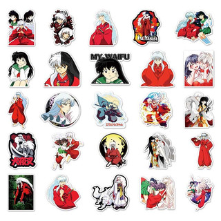 Bộ 50 Anime Inuyasha Miếng Dán DIY Nhật Ký Hành Lý Sổ Lưu Niệm Điện Thoại Di Động Xe Đạp Chống Thấm Nước Miếng Dán