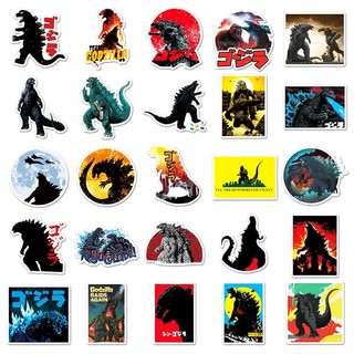 Bộ 50 Quái Vật Godzilla Anime Hoạt Hình Graffiti Dán Trang Trí Laptop Xe Chống Thấm Nước Miếng Dán