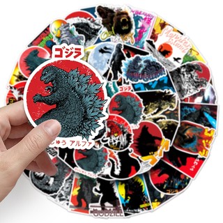 Bộ 50 Quái Vật Godzilla Anime Hoạt Hình Graffiti Dán Trang Trí Laptop Xe Chống Thấm Nước Miếng Dán