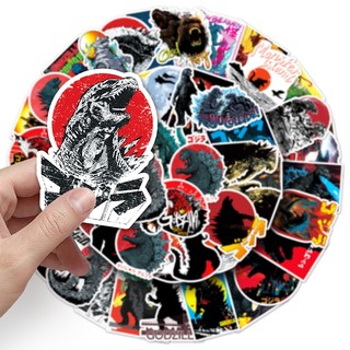 Bộ 50 Quái Vật Godzilla Anime Hoạt Hình Graffiti Dán Trang Trí Laptop Xe Chống Thấm Nước Miếng Dán