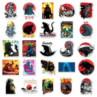 Bộ 50 Quái Vật Godzilla Anime Hoạt Hình Graffiti Dán Trang Trí Laptop Xe Chống Thấm Nước Miếng Dán