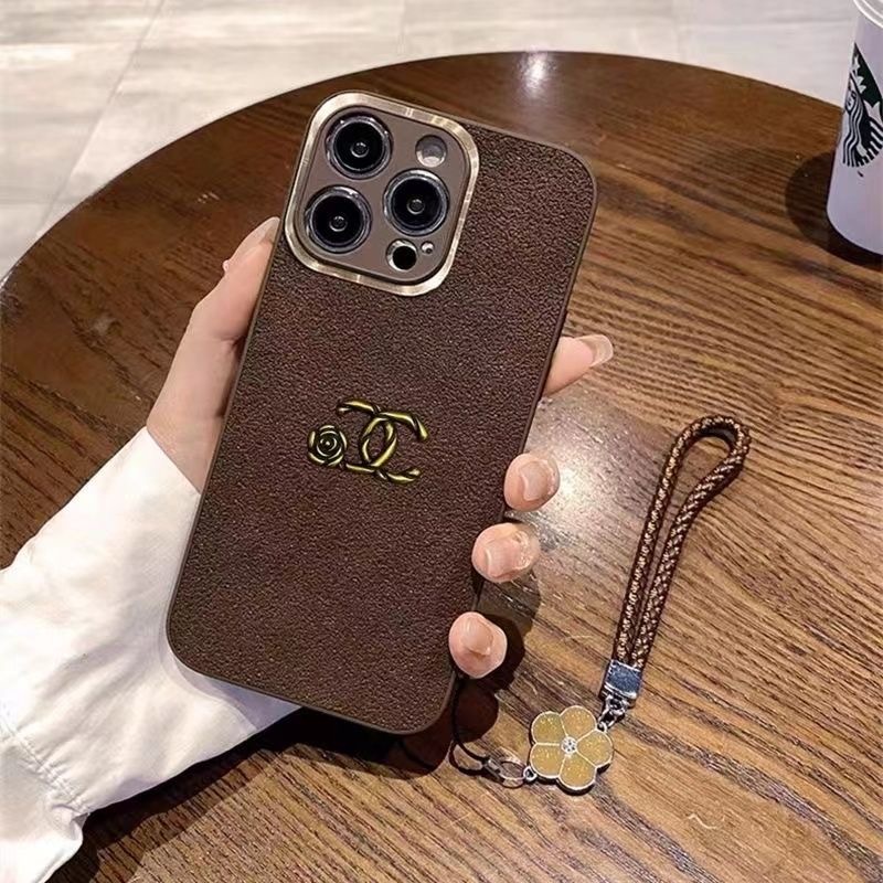 CHANEL - シャネル　iPhone12Pro Chanel iPhone 12 Pro Pink Caviar Leather Phone Case With