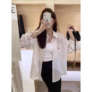 Áo sơ mi nữ dài tay dáng rộng phong cách Hàn Quốc Hàng mới có sẵn
