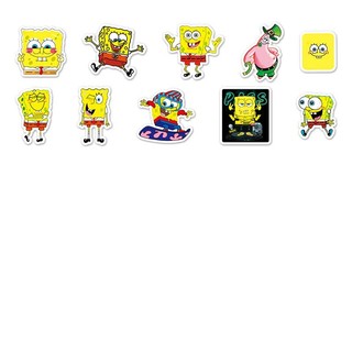60 Chiếc Hoạt Hình SpongeBob Miếng Dán Hoạt Hình Kawaii Laptop Điện Thoại Guitar Ván Trượt Trang Trí Miếng Dán