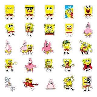 60 Chiếc Hoạt Hình SpongeBob Miếng Dán Hoạt Hình Kawaii Laptop Điện Thoại Guitar Ván Trượt Trang Trí Miếng Dán