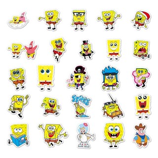 60 Chiếc Hoạt Hình SpongeBob Miếng Dán Hoạt Hình Kawaii Laptop Điện Thoại Guitar Ván Trượt Trang Trí Miếng Dán