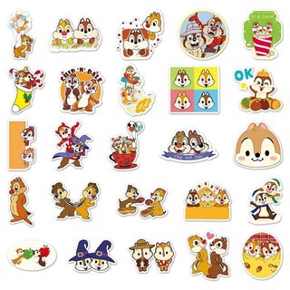 Bộ 50 Disney Hoạt Hình Chip 'n' Dale Miếng Dán Laptop Hành Lý Chai Nước Trang Trí Hoạt Hình Miếng Dán