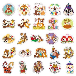 Bộ 50 Disney Hoạt Hình Chip 'n' Dale Miếng Dán Laptop Hành Lý Chai Nước Trang Trí Hoạt Hình Miếng Dán
