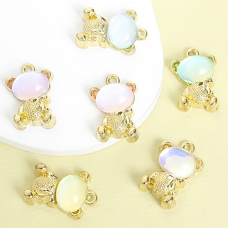 10 Chiếc Quyến Rũ Thủy Tinh Màu Mocha Tạo Kiểu Gấu Nhỏ Dễ Thương, Mặt Dây Hợp Kim Cao Cấp Cho DIY Thời Trang Vòng Cổ Vòng Cổ Bông Tai Và Hơn Thế nữa - Quà Tặng Lý Tưởng Cho Bạn Bè & Người Yêu