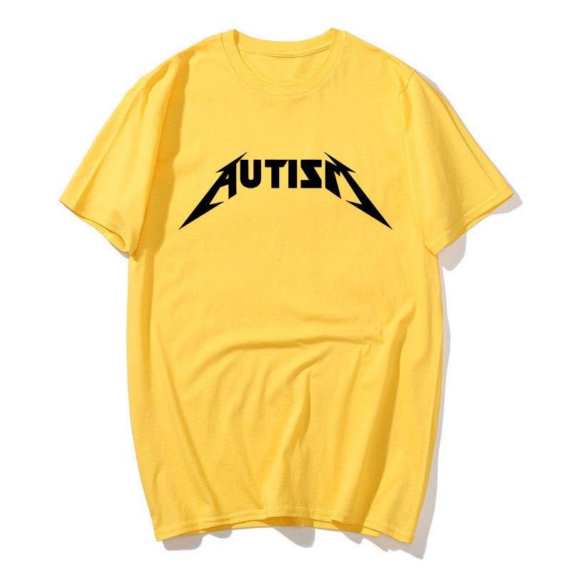 Tự Kỷ Meme Áo Cotton Ngộ nghĩnh Hài Hước Hướng Nội Áo nam Nữ In Chữ Áo Thun Unisex Quá Khổ