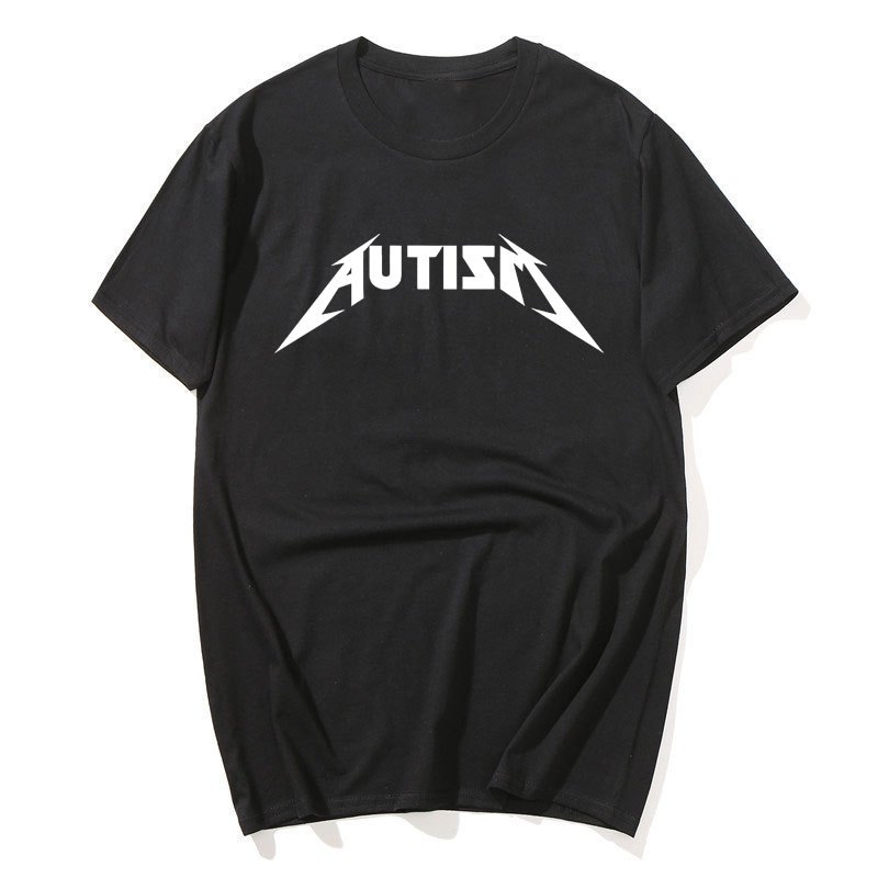 Tự Kỷ Meme Áo Cotton Ngộ nghĩnh Hài Hước Hướng Nội Áo nam Nữ In Chữ Áo Thun Unisex Quá Khổ