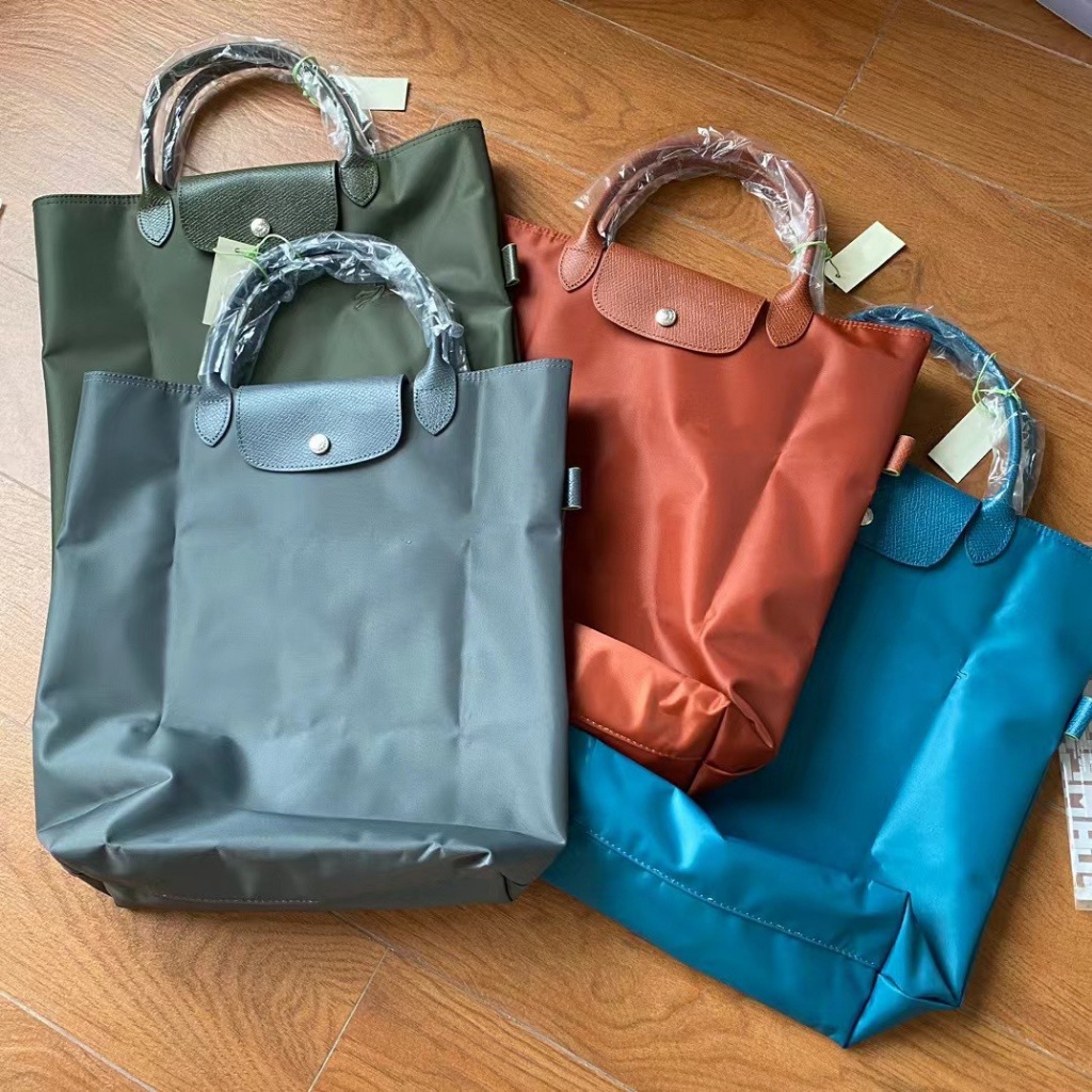 War horse nylon cổ điển dài vuông cầm tay túi tote tấm dọc túi máy tính