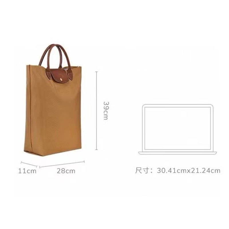 War horse nylon cổ điển dài vuông cầm tay túi tote tấm dọc túi máy tính