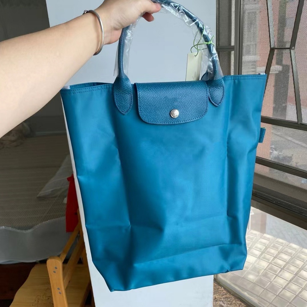 War horse nylon cổ điển dài vuông cầm tay túi tote tấm dọc túi máy tính