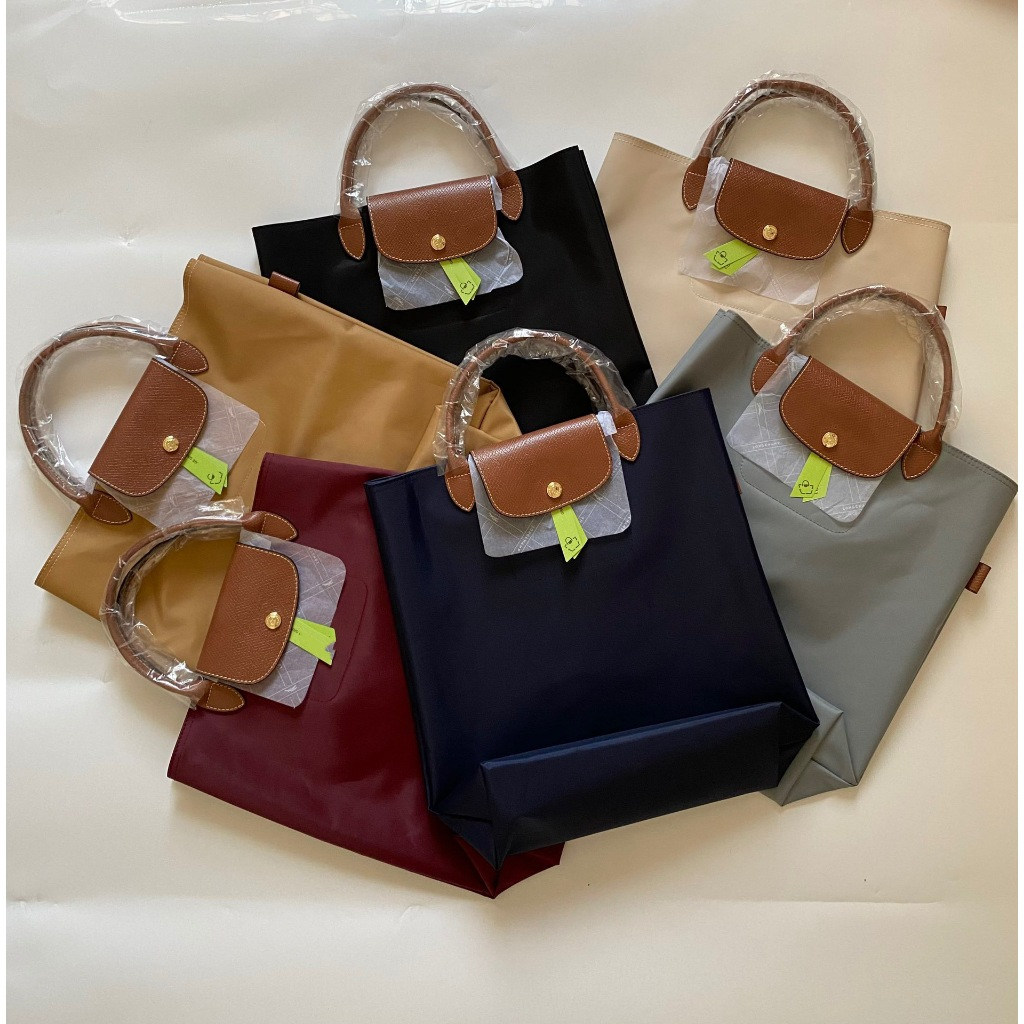 War horse nylon cổ điển dài vuông cầm tay túi tote tấm dọc túi máy tính