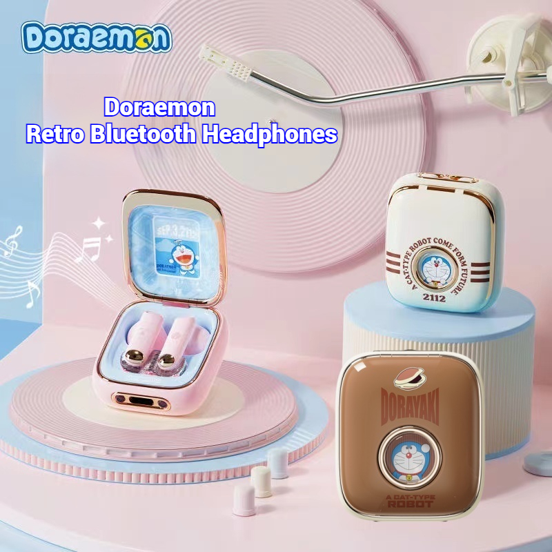 Doraemon Tai nghe nhét trong tai không dây Bluetooth thế hệ thứ 2 Tai nghe Bluetooth Tai nghe thể thao âm thanh nổi không dây Tai nghe Bluetooth TWS M