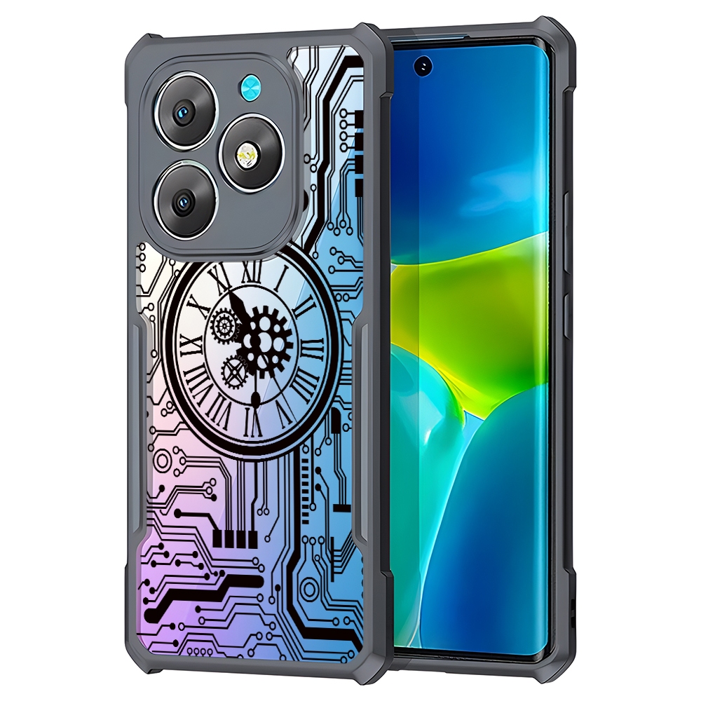 Vỏ mặt số cơ ITEL S25 Ultra S23 Plus S24 RS4 A90 A80 A70 A60S A60 A50C P65 P55 Plus Power 70 55 City 100 5G 4G Vỏ chống sốc trong suốt Túi khí Vỏ mặt số kiểu kim loại